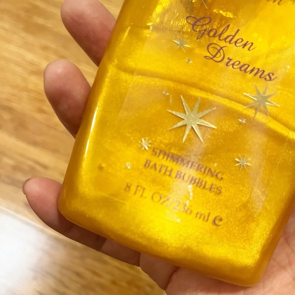 Vtg RARE Victoria's Secret Golden Dreams Shimmering Bath Bubbles- Discontinued